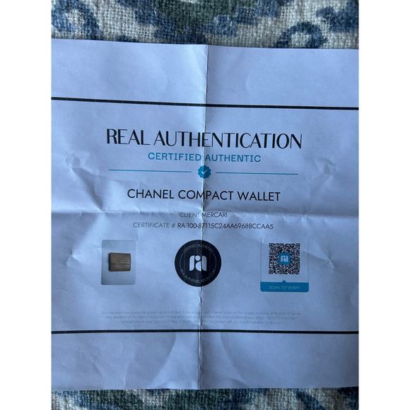 Chanel Beige Caviar CC Logo Trifold Compact Wallet - Picture 11 of 11